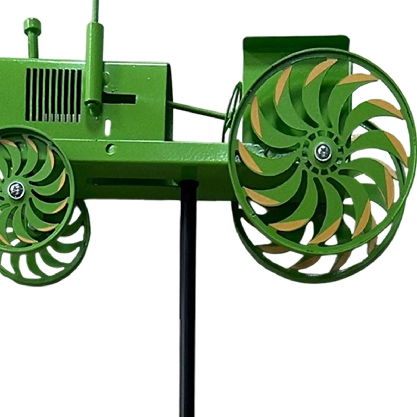 Tractor Wind Spinners Outdoor Tractor Motion Art Wind Sculpture Outdoor Decor Metal Windmill Stake for Front Yard Patio Porch Oasis Select