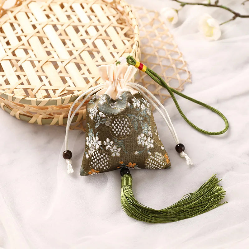 2025 New Sachet Mugwort Sachet Bag Cloth Bag Brocade Embroidery Sachet Car Hanging Purse Empty Bag Lucky Bag Oasis Select