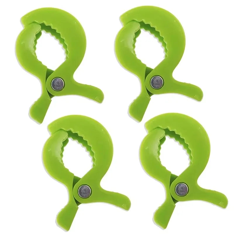 4 Baby Stroller Clamp Alligator Clip Pram Peg Portable Hook Car Seat