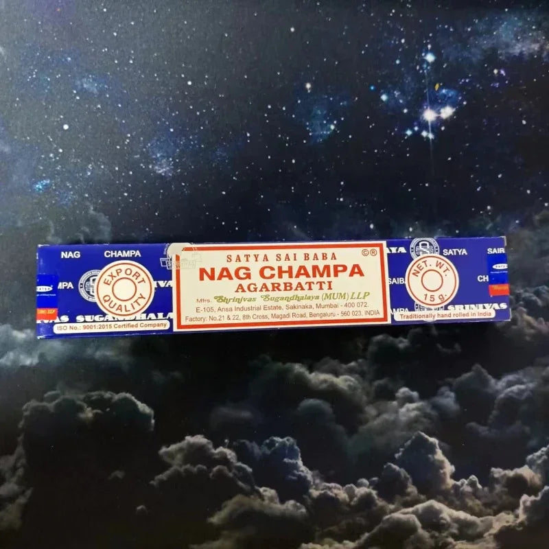 Satya Incense Sticks Handmade India White Sage Dragons Blood Natural Household Indoor Clean Air Incense Sticks NAG Champa Oasis Select NAGCHAMPA