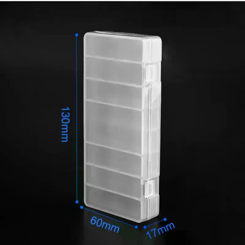 1/3/5Pcs Hard Container Holder Case 8 Slots Transparent Plastic Battery Storage Box For AAA/AA Battery Organizer Accessories Oasis Select