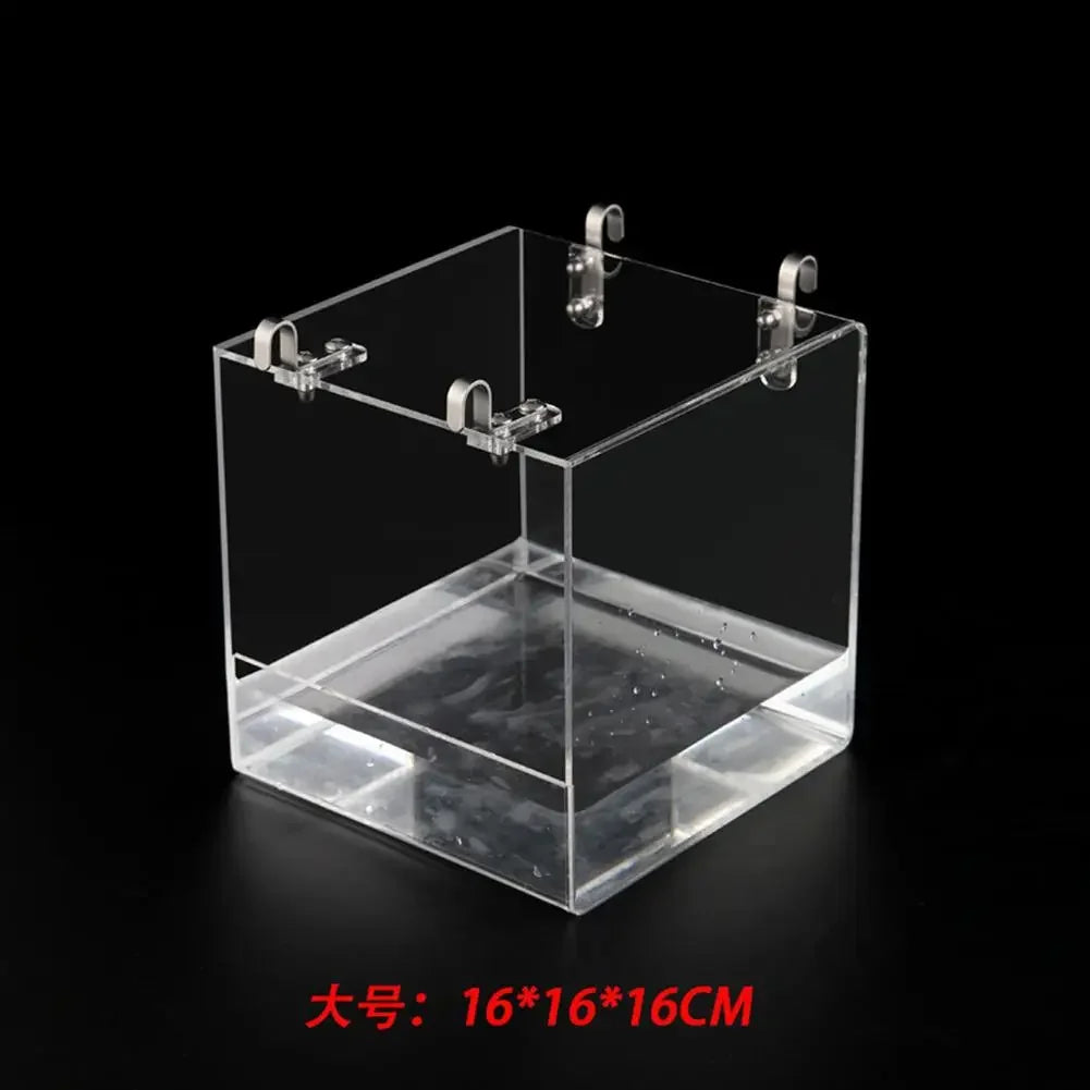 1Pc Plastic Bird Water Bath Box Parrots Parakeet Hanging Birdbath Cage Bathtub Bird Bath Bird Water Bath Tub Pet Bird Bowl Oasis Select Large