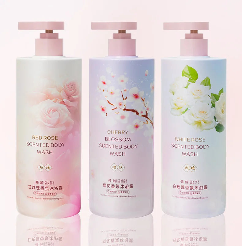 Floral Body Wash 800ml – Rose & Cherry Blossom Shower Gel Floral Shower Gel Oasis Select