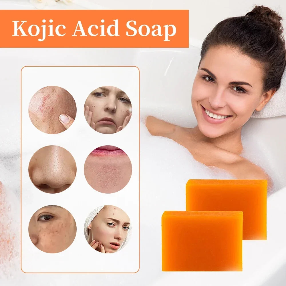 Kojic Acid Brightening Soap – Face & Body Bar | 2-Pack