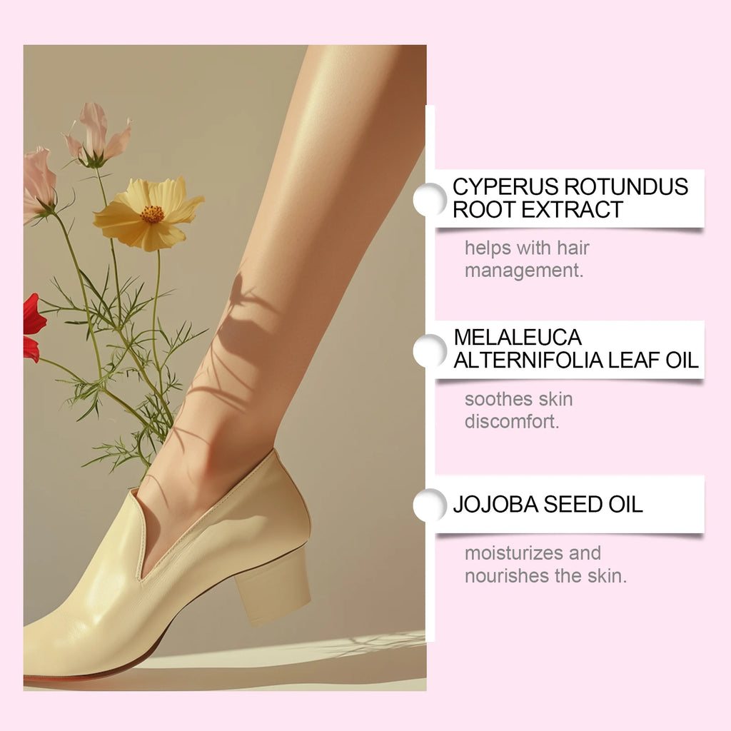 Cyperus Rotundus Oil for Hair Removal Smoothing Soothing Skin Care Moisturizes Armpit Leg Arm Hair Inhibitor Depilatory Oil Oasis Select