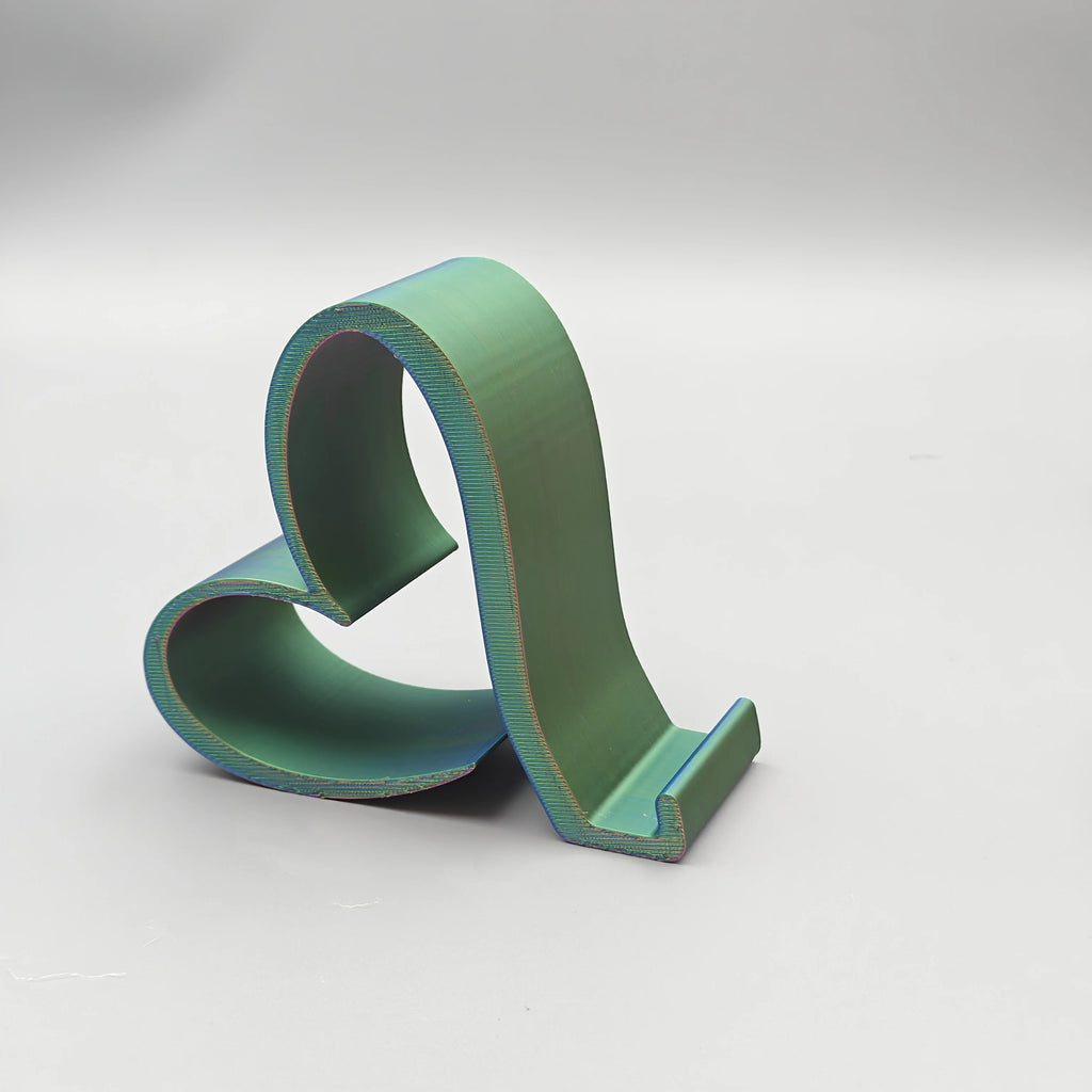 3D Printed Heart Shaped Phone Tablet Stand Multi Color Desktop Holder Home Office Decor Romantic Valentine Christmas Gift Oasis Select Red Blue Green