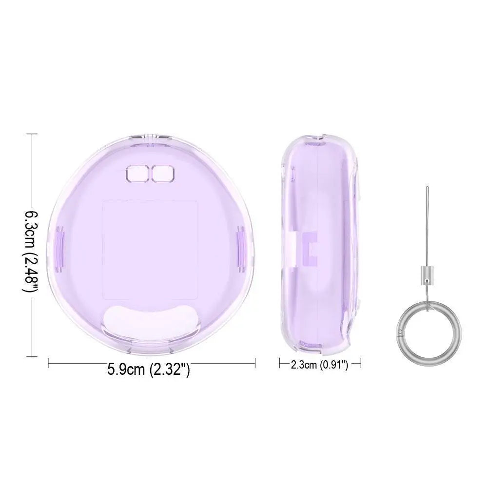 Tamagotchi Transparent Protective Case Cover with Keychain