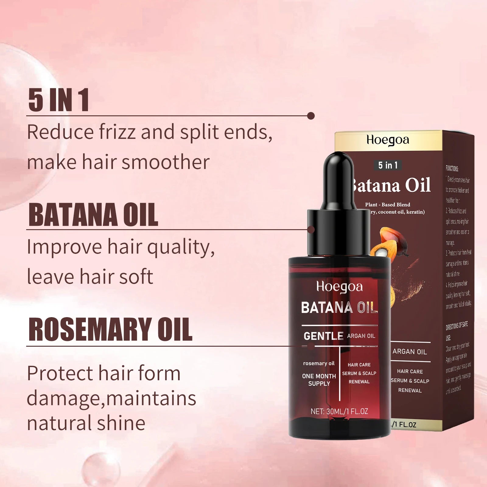 HOEGOA Batana Essential Oil – Nourishing Hair Treatment 30ml