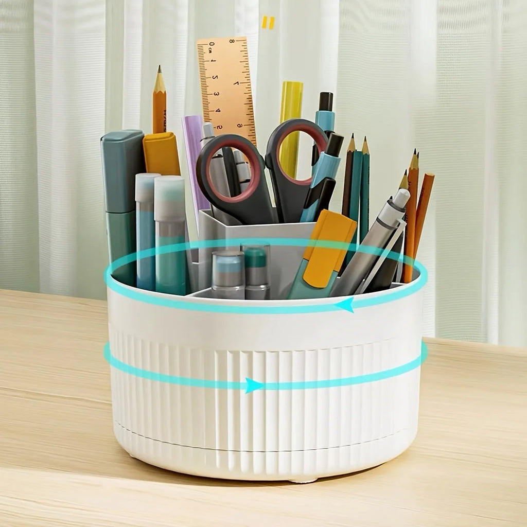 A desktop pen holder, pencil holder, 5 slots, 360° rotating desktop organization stand, office, school, pen holder jar,... Oasis Select