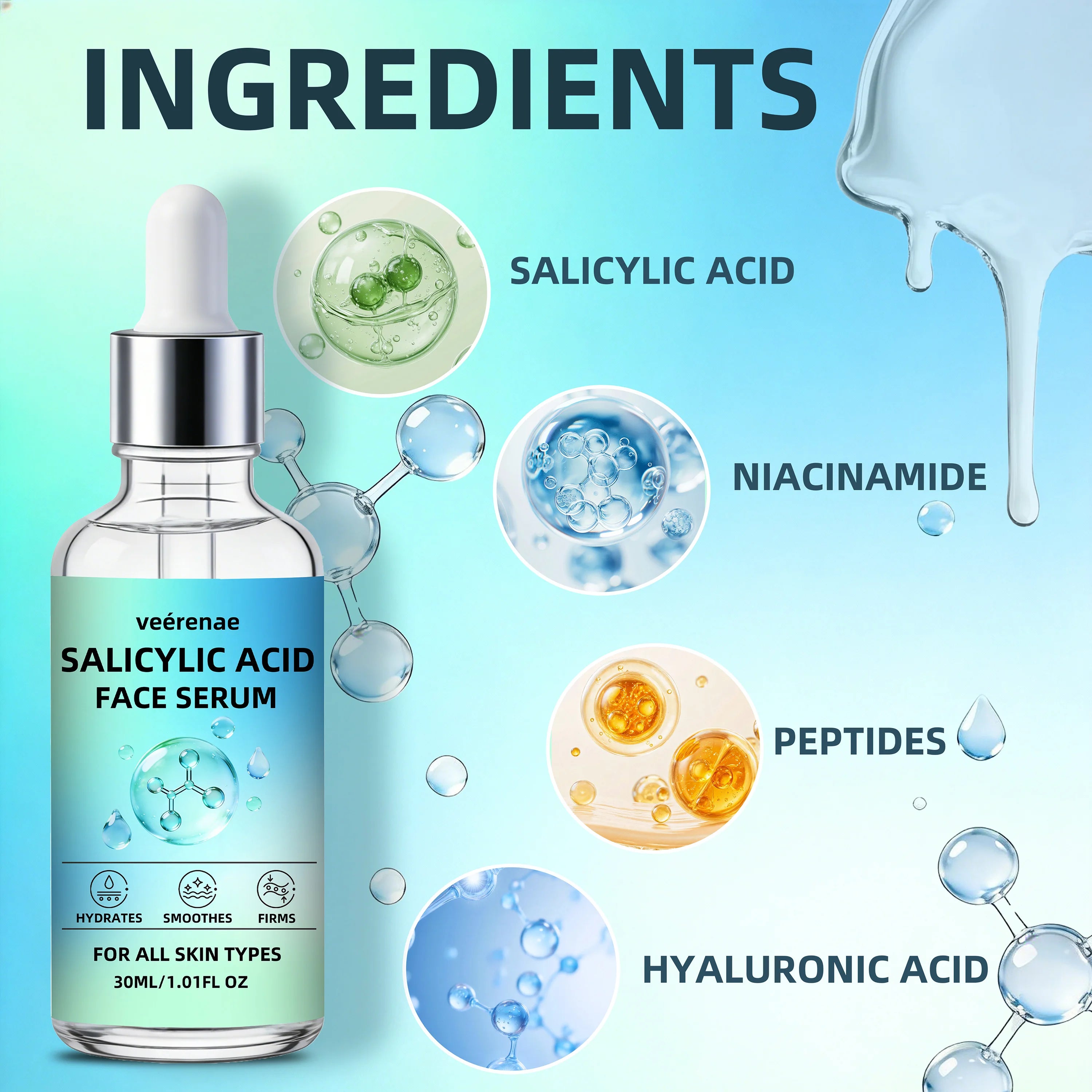 Salicylic Acid Face Serum – Oil Balancing & Hydrating Serum