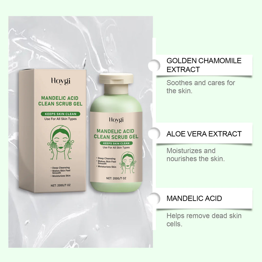 Body Exfoliating Gel, Deeply Cleanses & Moisturizes, Gently Removes Dead Skin, Clears Pores For Smoother Skin Oasis Select