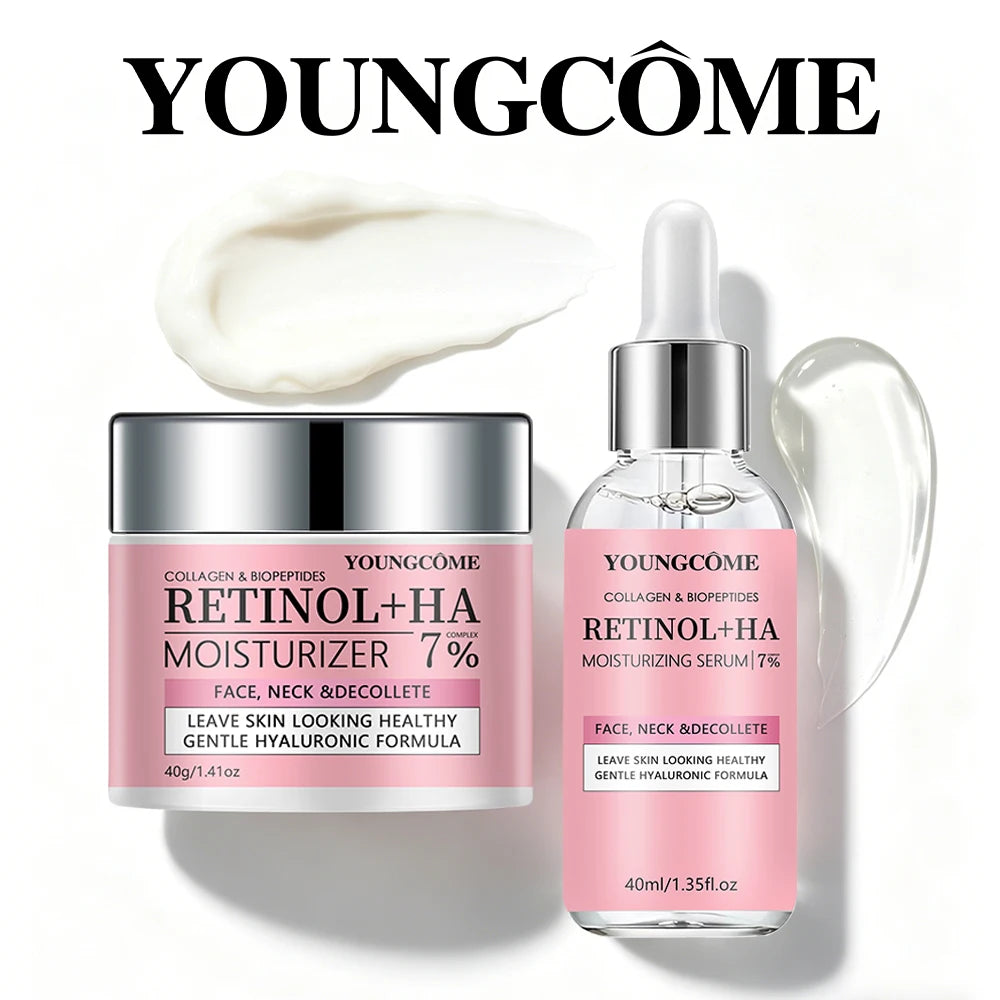 YOUNGCOME Collagen Retinol Moisturizer Serum & Cream | Hyaluronic