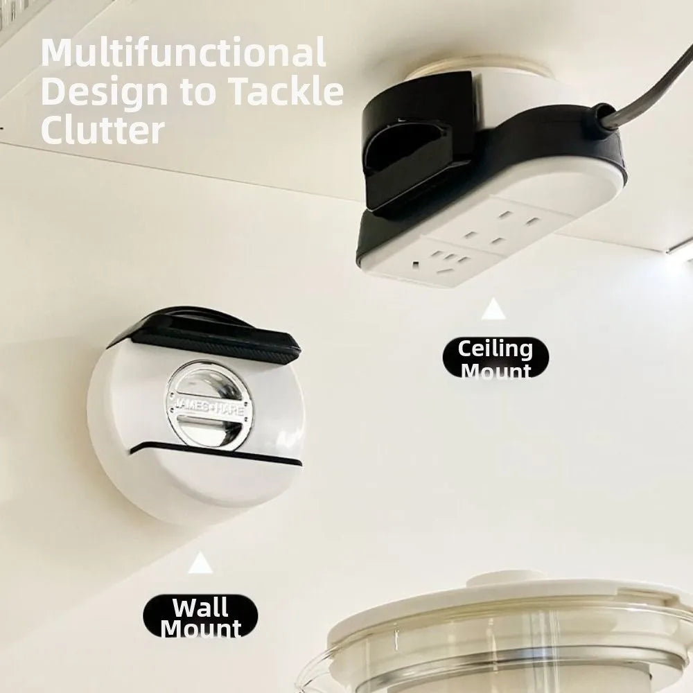 Suction Cup Wall Socket Holder – No-Drill Power Strip Stand