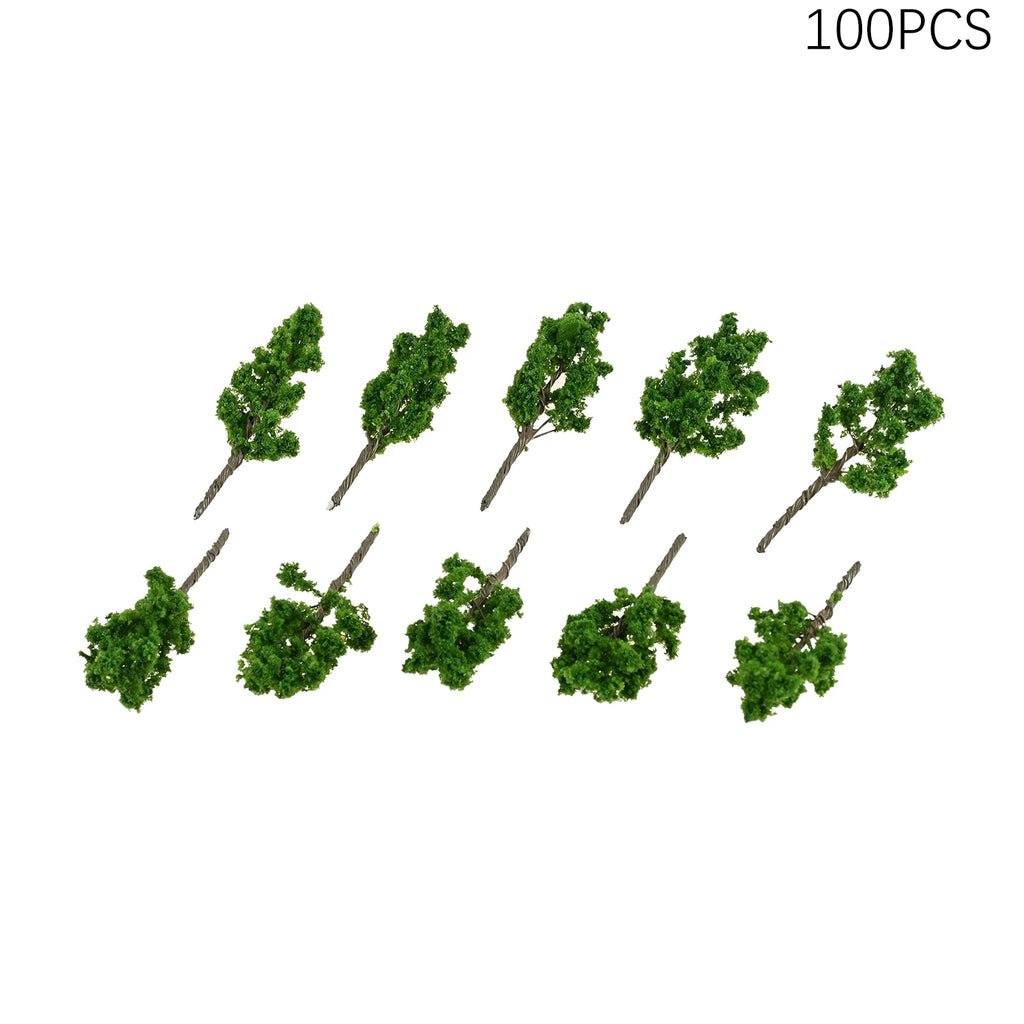100Pcs Miniature Trees for Architectural Models,Three-dimensional Models,height 3.6cm Fits for Decoration Desktops,Living Rooms Oasis Select