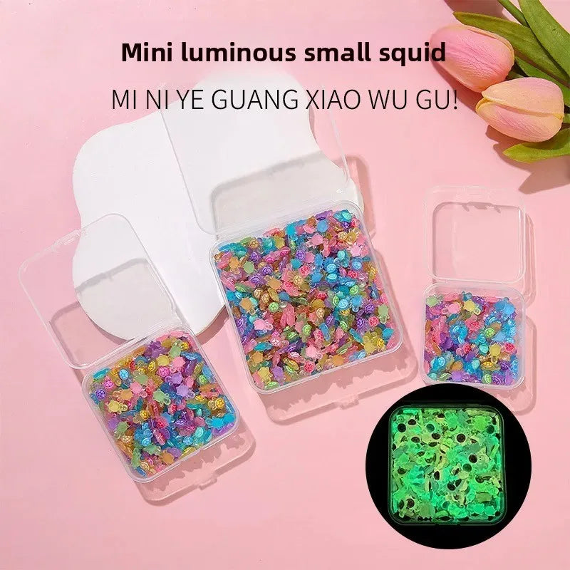 Cute Luminous Resin Turtle Set Night Glow Mini Figurines Multi-Function Ornaments for Garden & Aquarium Oasis Select
