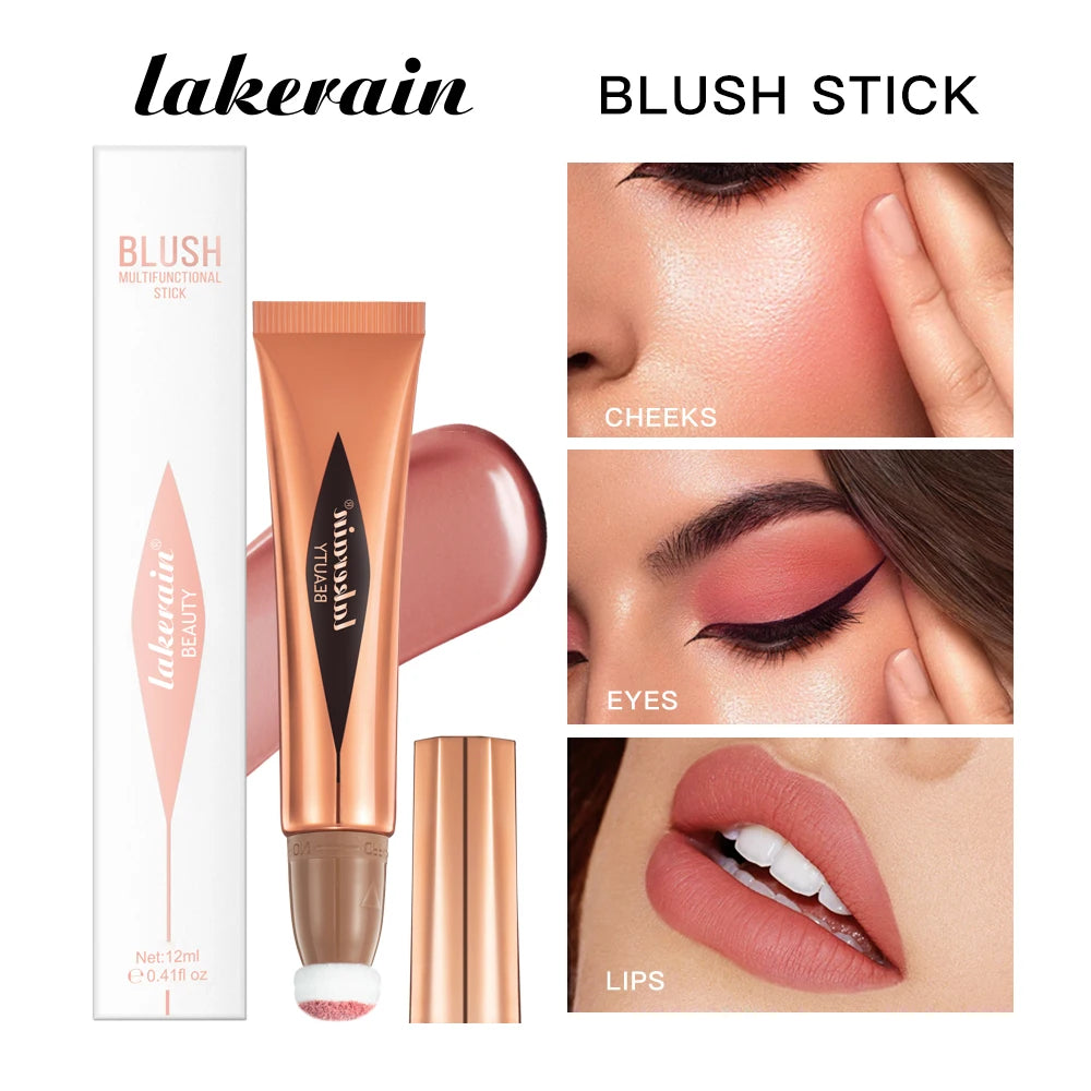 New Cream Bronzer Contour Blusher Beauty Wand Highlighter Blush With Cushion Liquid Face Bronzer Wand Stick Applicator Makeup Oasis Select