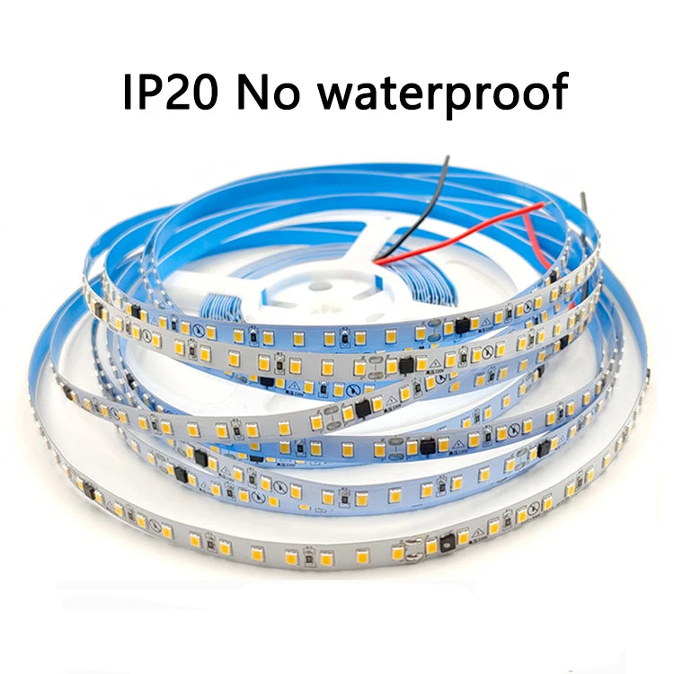High Brightness 220V 2835 Led Strip Light 120LED/M 5M 10M 20M Waterproof Natural White Warm White For Decoration Room Living Oasis Select IP20 Not Waterproof Warm White 10m