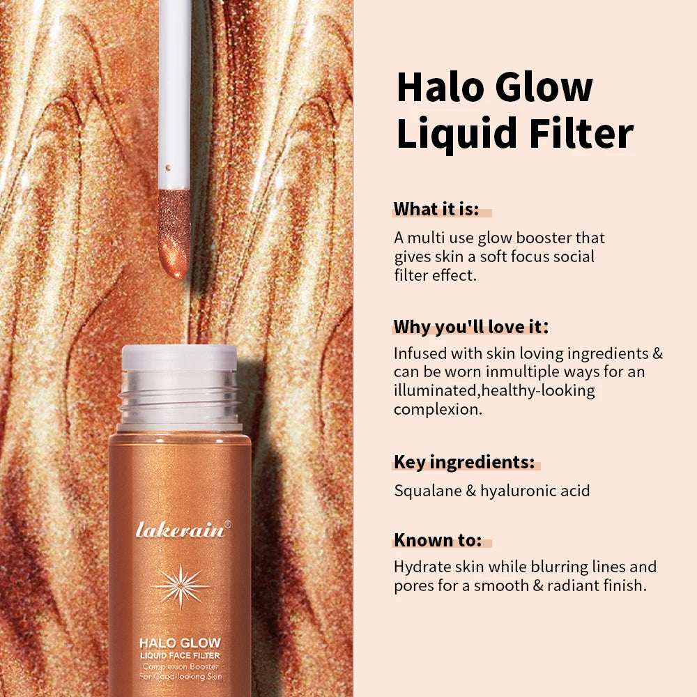 Bronzer Facial Gloss Liquid Highlighter Permanent Setting Contouring Liquid Moisturizes Soothes Long-lasting Effect Face Filter Oasis Select