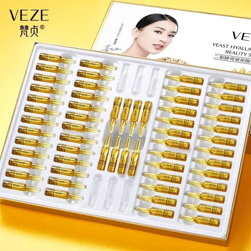 60 Pieces Niacinamide Moisturizing Essence Anti Wrinkle Pore Minimizer Skincare Acne Treatment Anti-Aging Oil-control Face Serum Oasis Select Hyaluronic acid