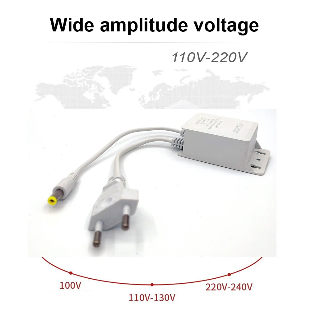Waterproof DC12V 2A EU US Power Adapter Supply For CCTV Security Surveillance AHD Camera NVR DVR Input AC100V-240V 5.5mm*2.1mm Oasis Select