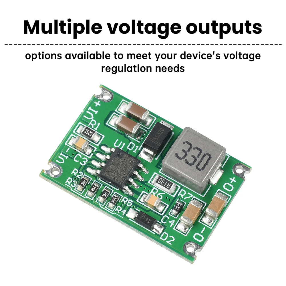 Mini DC-DC Buck Converter 48V 60V 120V to 3.3V 5V 12V Step-Down Power Module with Over Temperature Short Circuit Protection Oasis Select