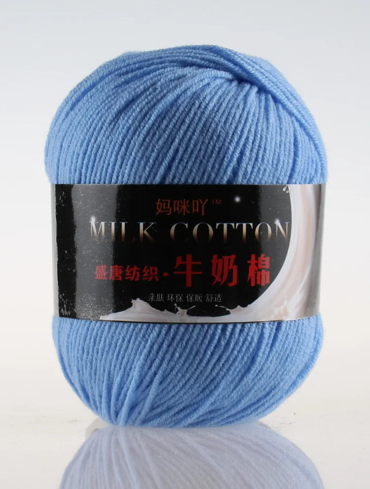 DIY Three Strands Graded Section Dyed Wool Medium Fine Cotton Thread