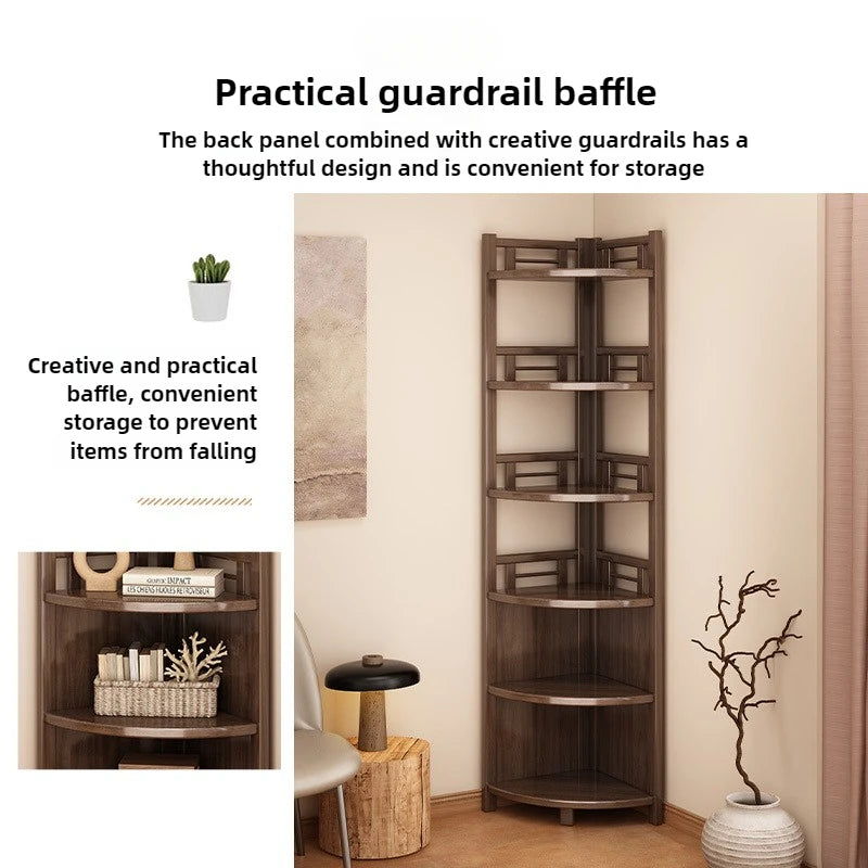 Corner rack Multi-layer triangular storage shelf Living room floor-to-wall cabinet Kitchen corner tripod Oasis Select