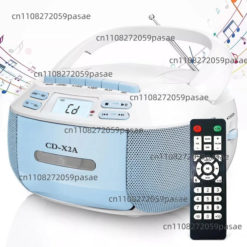 Portable Bluetooth CD Player FM Radio Cassette & USB Player