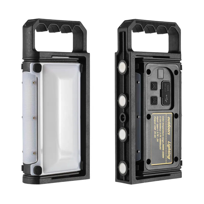 Rechargeable Outdoor Handheld Work Light High Brightness Magnetic Portable Floodlight With Large Capacity Battery Oasis Select