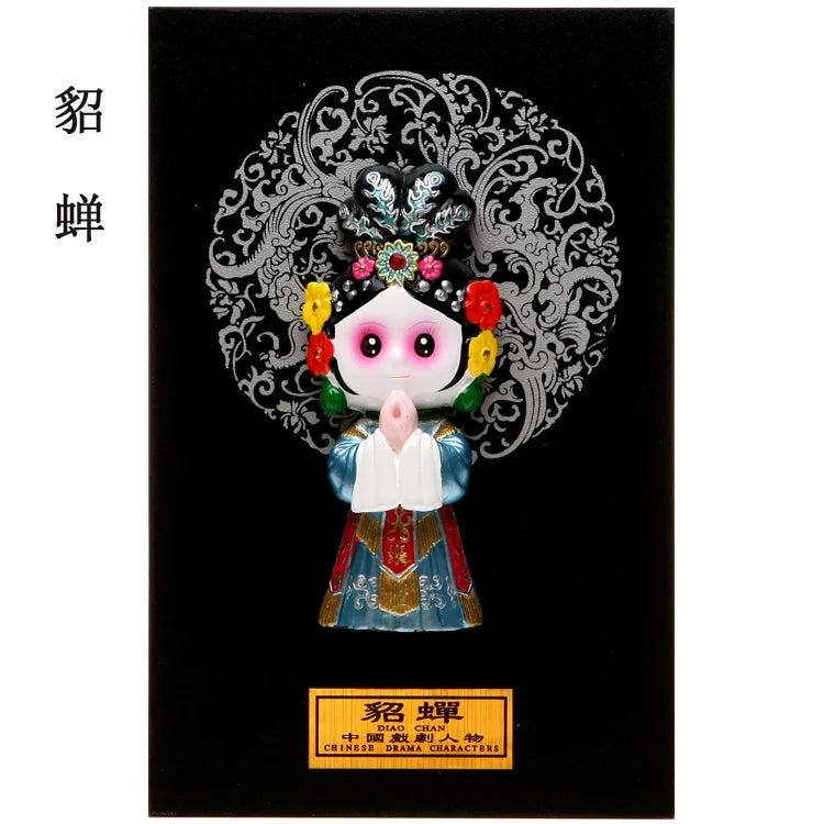 Peking Opera mask decoration Chinese style hot pot restaurant teahouse decoration Peking Opera mask relief pendant Oasis Select 14 20cm x 13cm