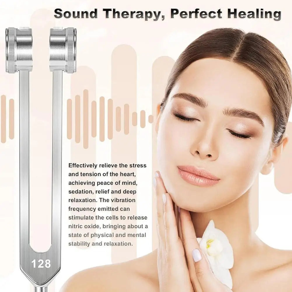 128HZ Tuning Fork for DNA Repair Healing Nervous System Testing Tuning Fork Health Care Keep Body,Mind And Spirit In Perfect Har Oasis Select