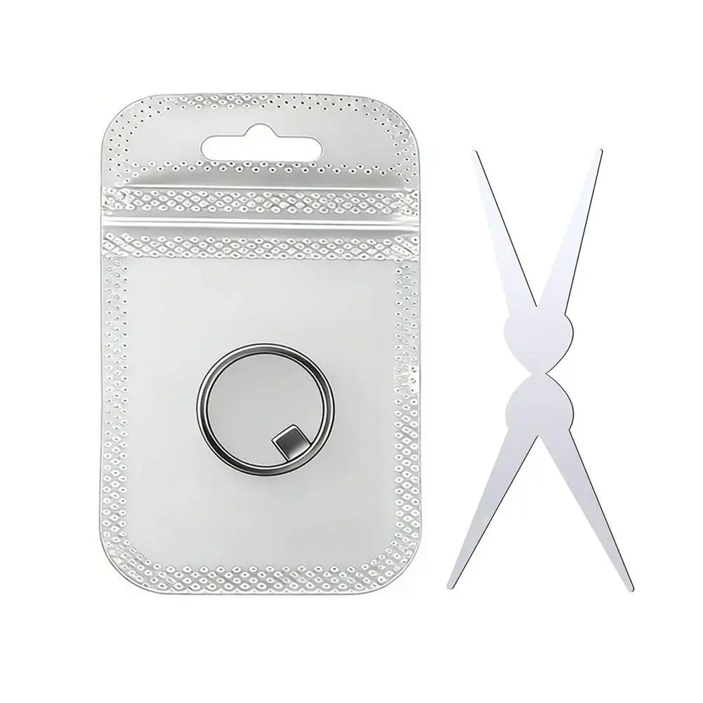 Strong Cat Eye Magnet for Nails, Magnetic Scissor-Shaped and Ring-Shaped Cat Eye Magnet French Nail Art Tool Home Salon Studio Oasis Select B