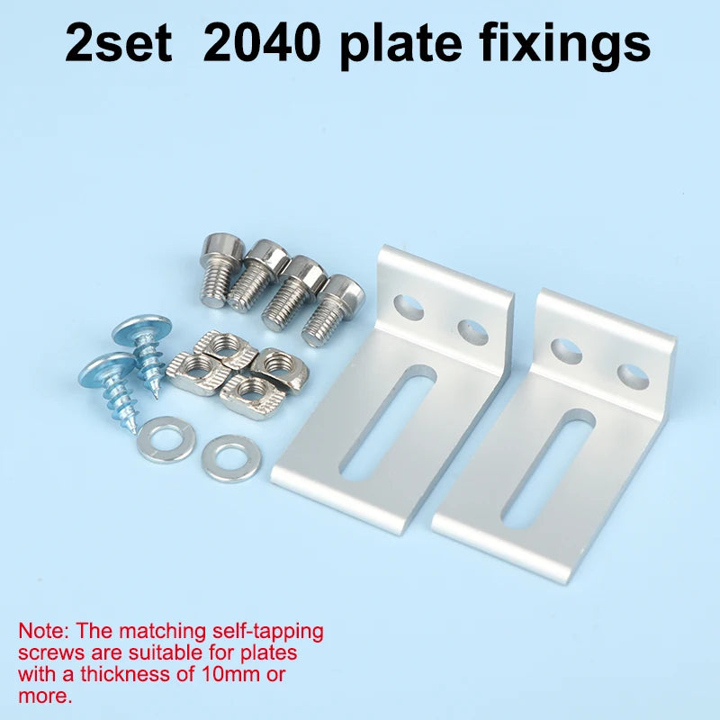 1/2Pcs Aluminum Profile Frame Support Brackets Layer Plate Outer Side Fixing Parts Compatible with 2020 3030 4040 Oasis Select 08