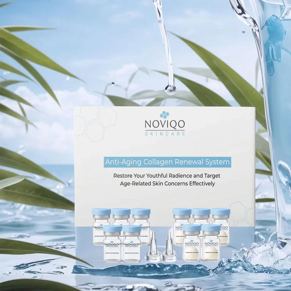 NOVIQO Anti-Aging Collagen Renewal System - Nano Silk Collagen Serum Firming Anti-wrinkle Deep nourishment and repair Oasis Select