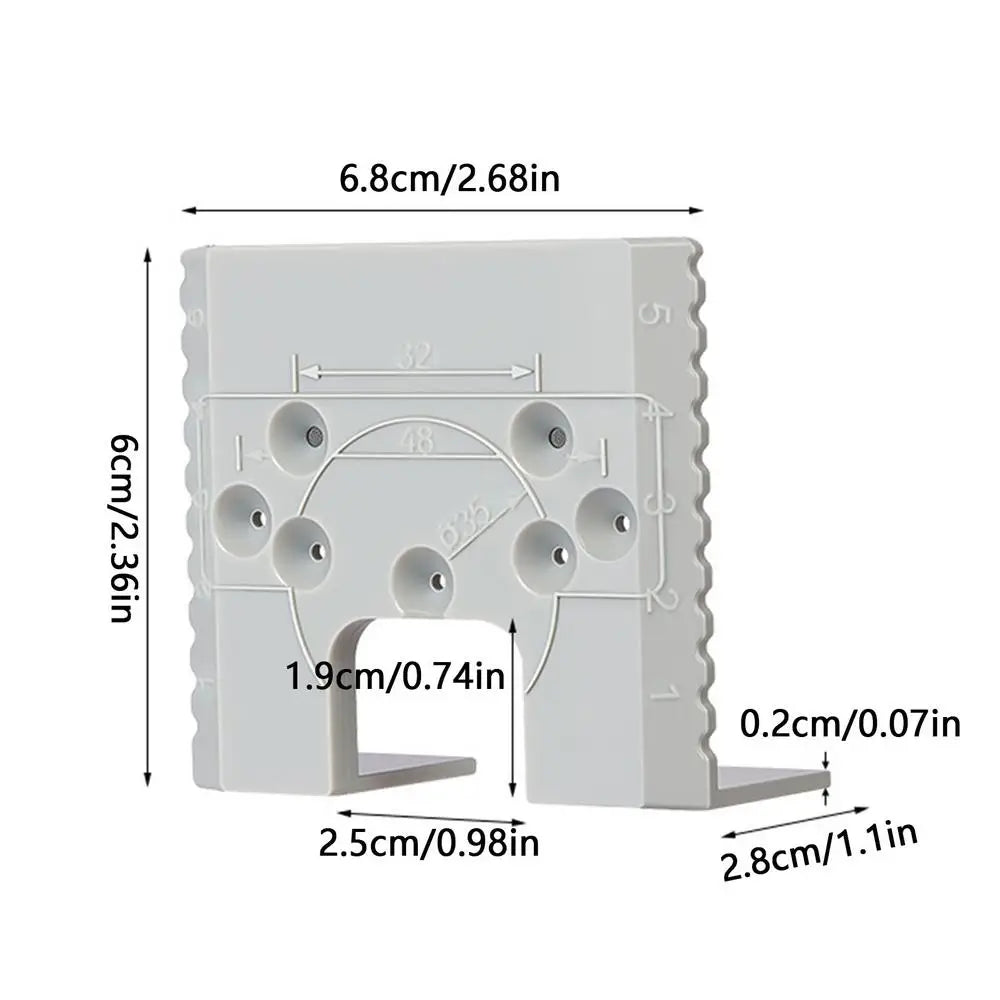 1PC Magnetic Cabinet Door Hinge Spacer With Scale Gap Alignment Tool For Cabinet Door Installation Magnetic Hinge Jig Tool Oasis Select 1PC