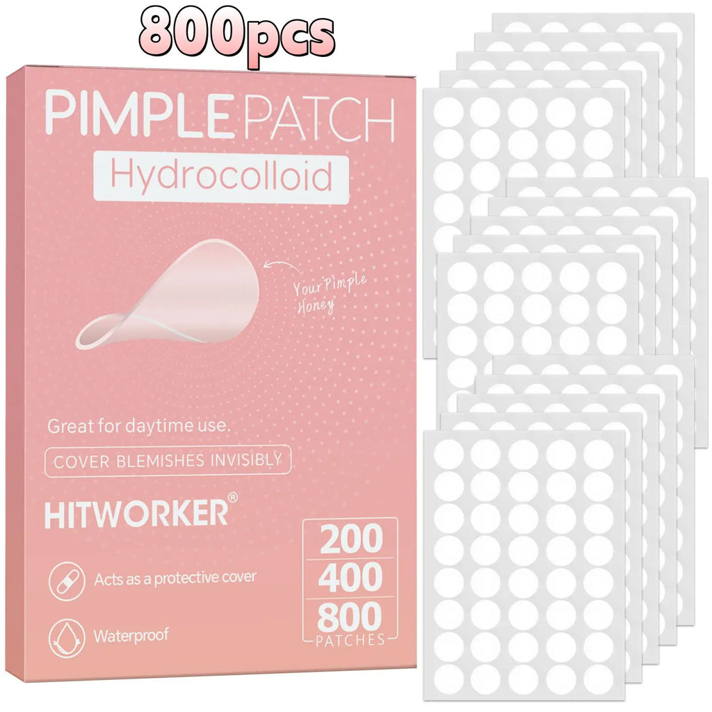 800/400/200 pieces/box of acne patches - non-alcoholic, used to absorb acne secretions, non irritating, essential for acne care Oasis Select 800pcs
