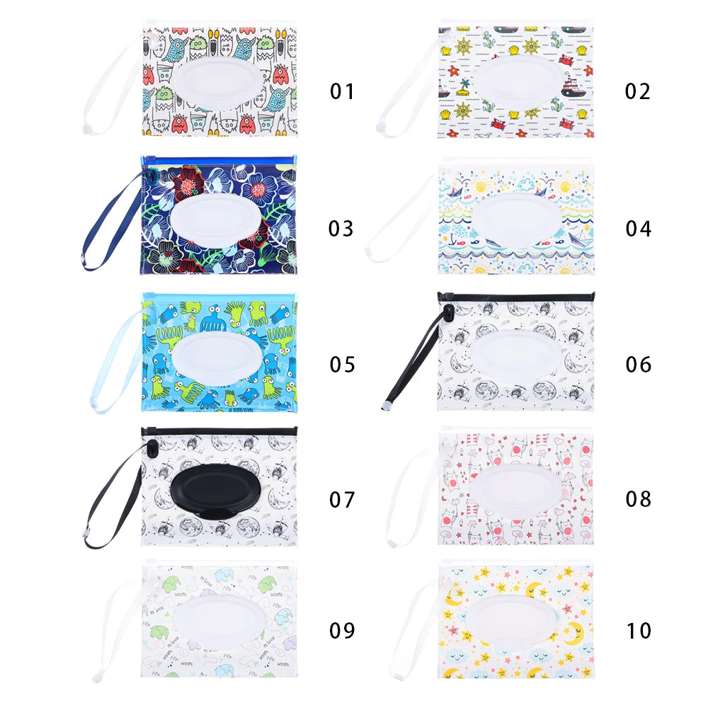 1PC Fashion Reusable EVA Cleaning Wipes Case Wipes Container Baby Wet Wipes Box Wet Wipes Bag Oasis Select