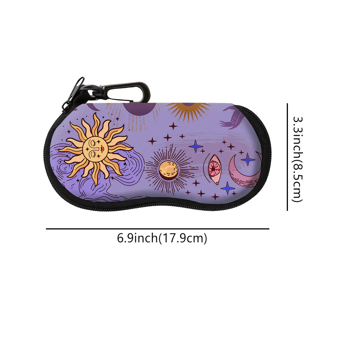 Starry Sky Glasses Case Unisex Travel Sunglasses Protector Box Glasses Bag Fashion Zipper Storage Box Portable Soft Case Oasis Select