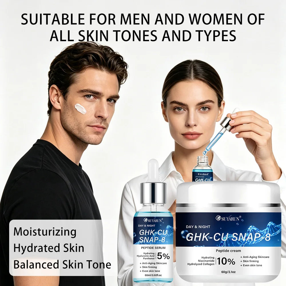 SUYARUN GHK-CU SNAP 8 Cream & Serum - Anti-aging facial moisturizer, firming and moisturizing for all skin types. Oasis Select