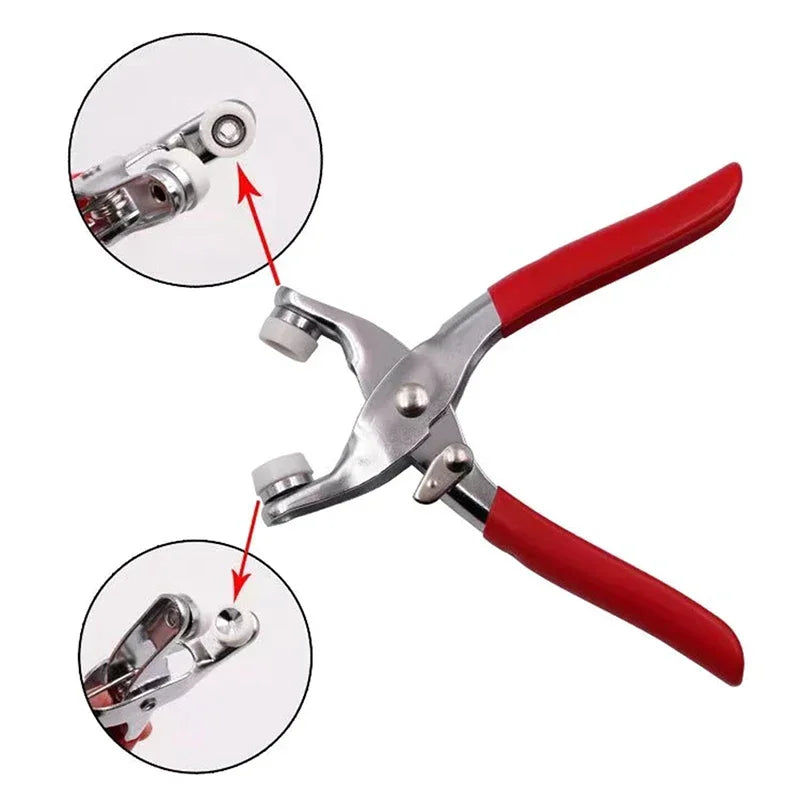 Sets Snap Fasteners Kit Tool, Metal Snap Buttons Rings with Fastener Pliers Press Tool Kit for Clothing Sewing Oasis Select