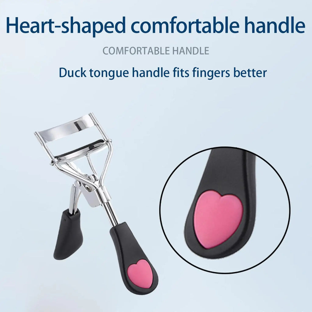 1PCS heart shape Handle Eyelash Curler Tool, Eyelash Curlers With Rubber Strip Replacement Pads, Eyelash Tools. Oasis Select
