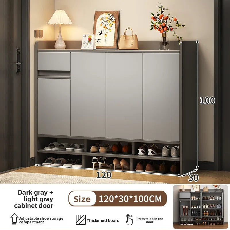 large-capacity storage and storage in the corridor at the entrance of the home integrated multi-functional dust cabinet Oasis Select Grey door 120