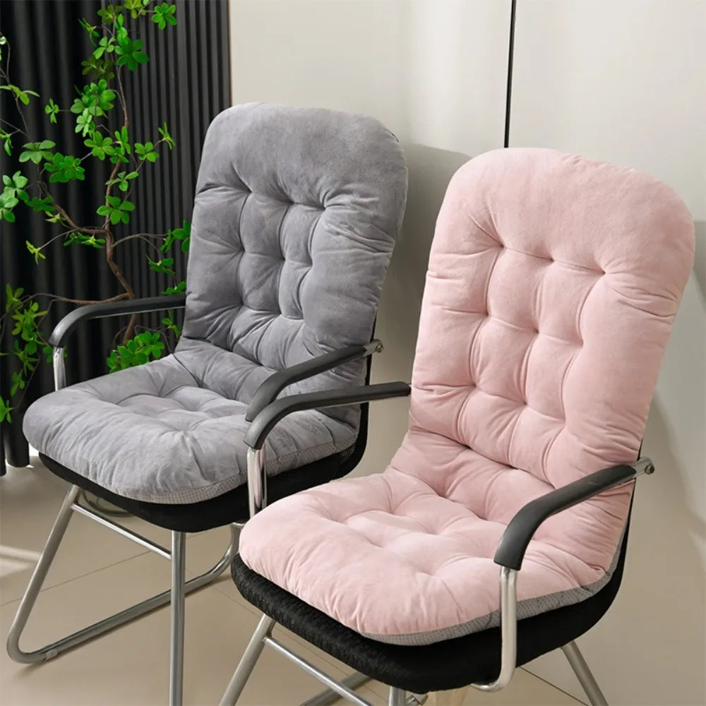 Cotton Chair Cushion & Backrest Pillow 45×93cm | Washable