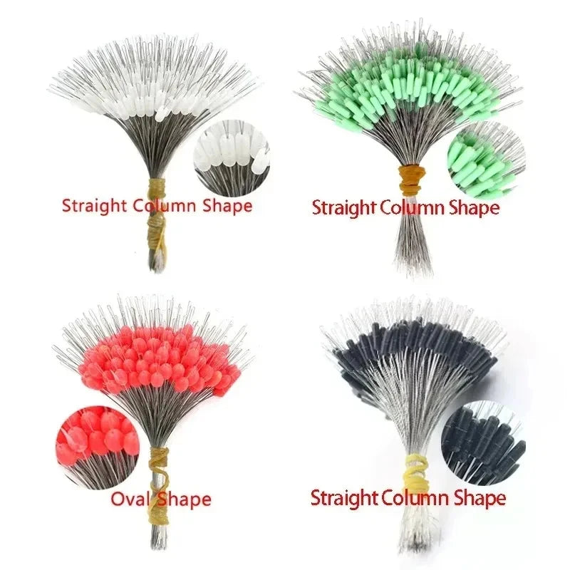 1/2Set Silicone Space Bean Oval Stopper Bobber Profession Fishing Float Resistance Anti-Strand Fish Line Fishing Gear Oasis Select