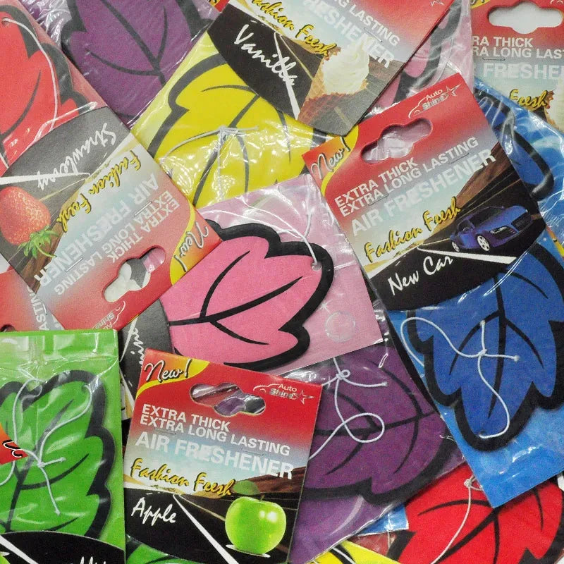 10/20/40/50Pcs Car Air Freshener Smell Car Perfume For Car Interior For Car Flavoring Fragrance Trees Car Husky Liquid Oasis Select