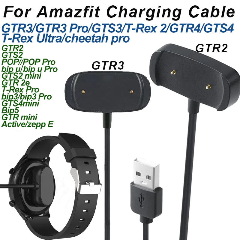 Amazfit Charger Cable GTR2 GTS2 T-Rex 2 GTR4 GTS4 & More Smartwatch Charger Cable Oasis Select