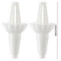 Universal Bottle Emptying Kit - Reusable Liquid Transfer Connector with No Waste Funnel Adapter Compatible with Soap Shampoo Oasis Select White 2pc