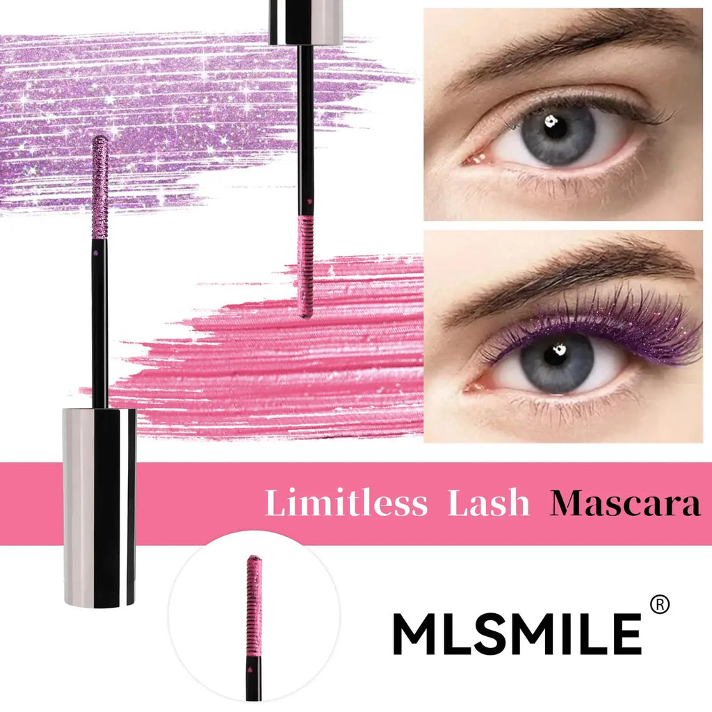 MLSMILE Glitter Pearlescent Mascara – Waterproof & Volumizing