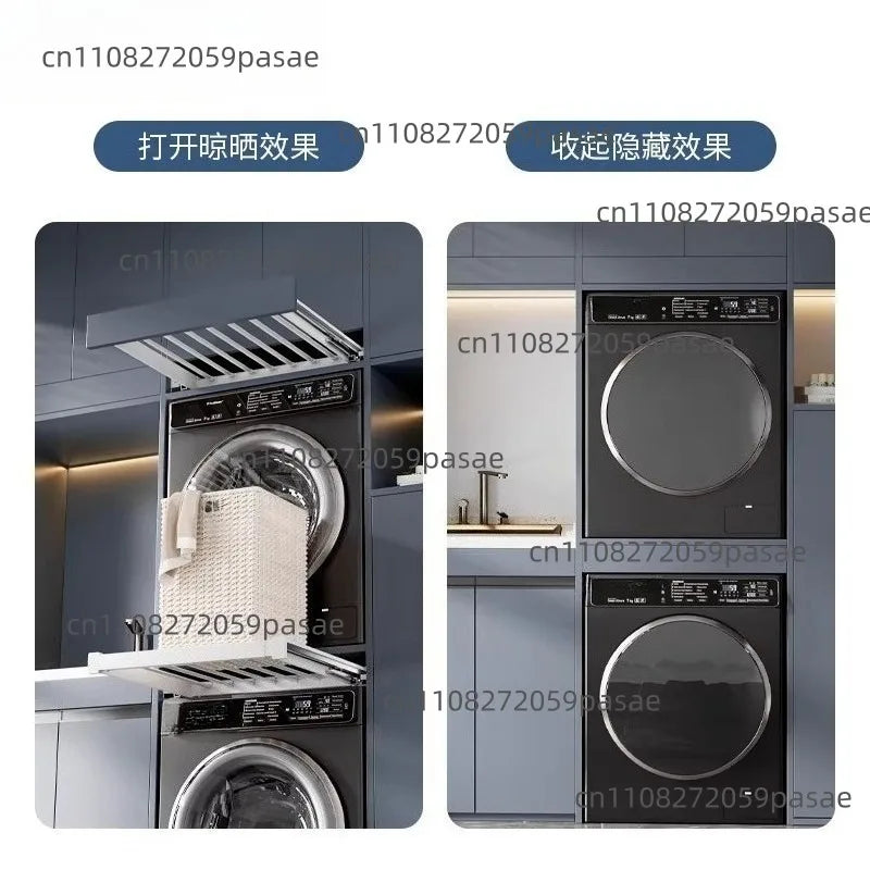Washing Machine Invisible Drying Rack Balcony Hidden Pull-up Pants Rack Oasis Select