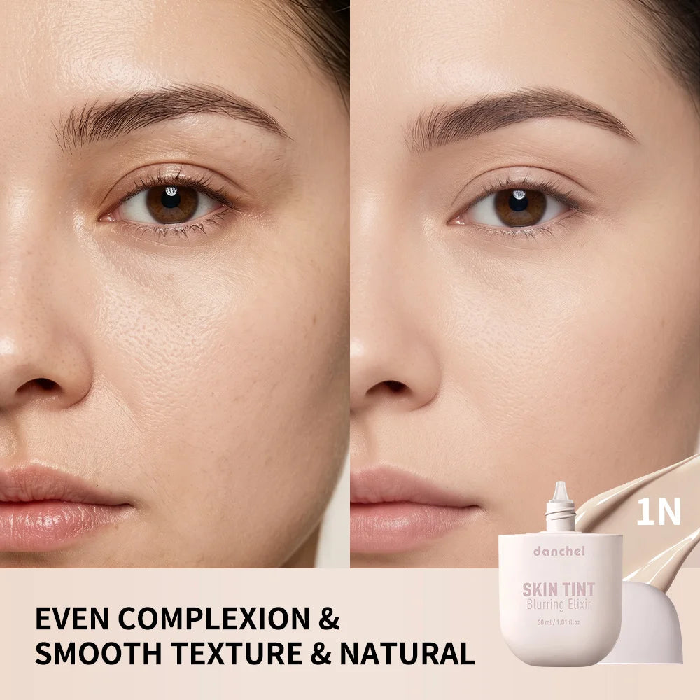 24 Colors Skin Tint Liquid Foundation Natural Finish Blur Pores Soft Focus Makeup Lightweight Hydrating Base for All Skin Types Oasis Select